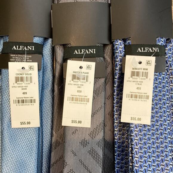 Alfani Alfatech 3 Tie Bundle NWT - Picture 3 of 4